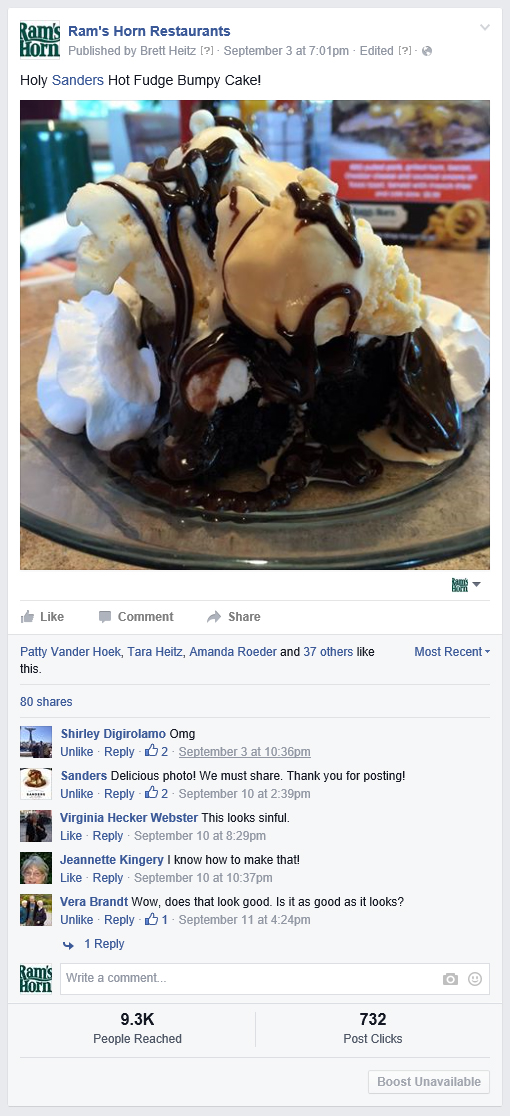 restaurant social media marketing